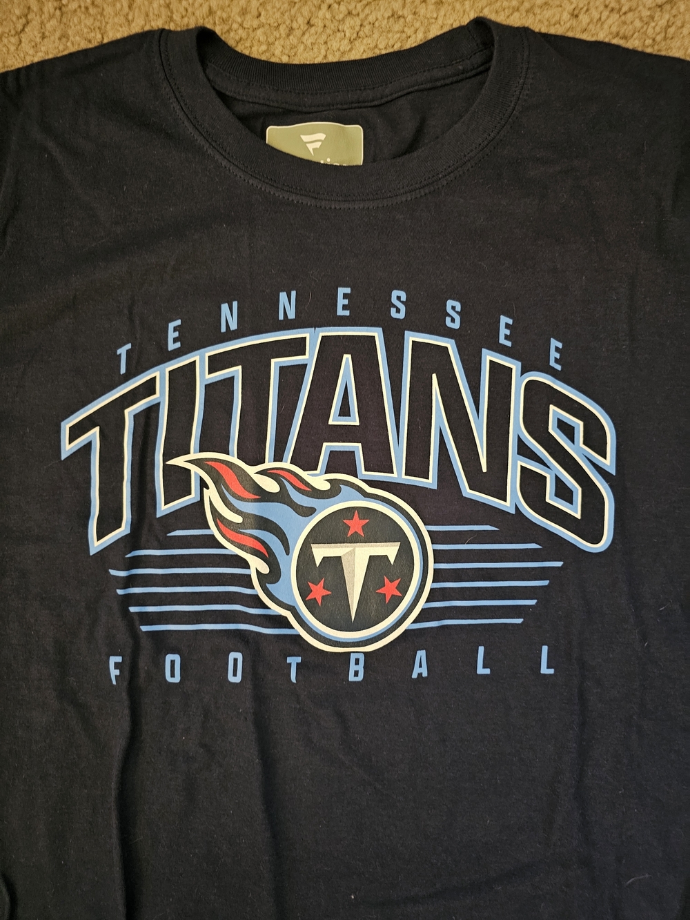 Fanatics Tennessee Titans Black and Light Blue Graphic Tee - Picture 3 of 5